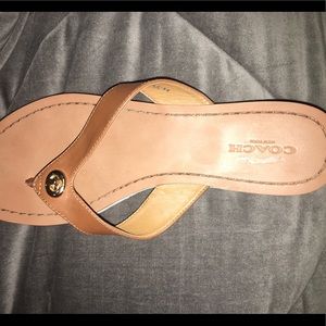 New coach flip flops